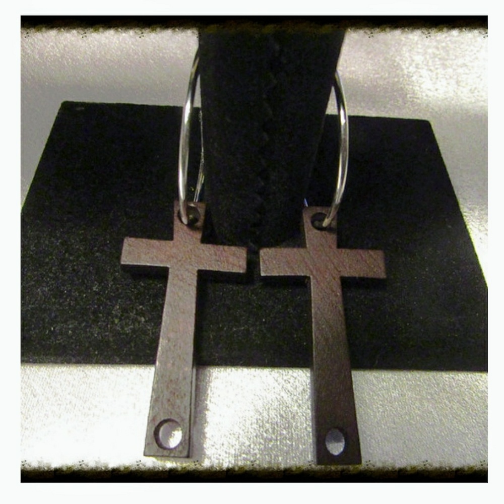 Cross earrings